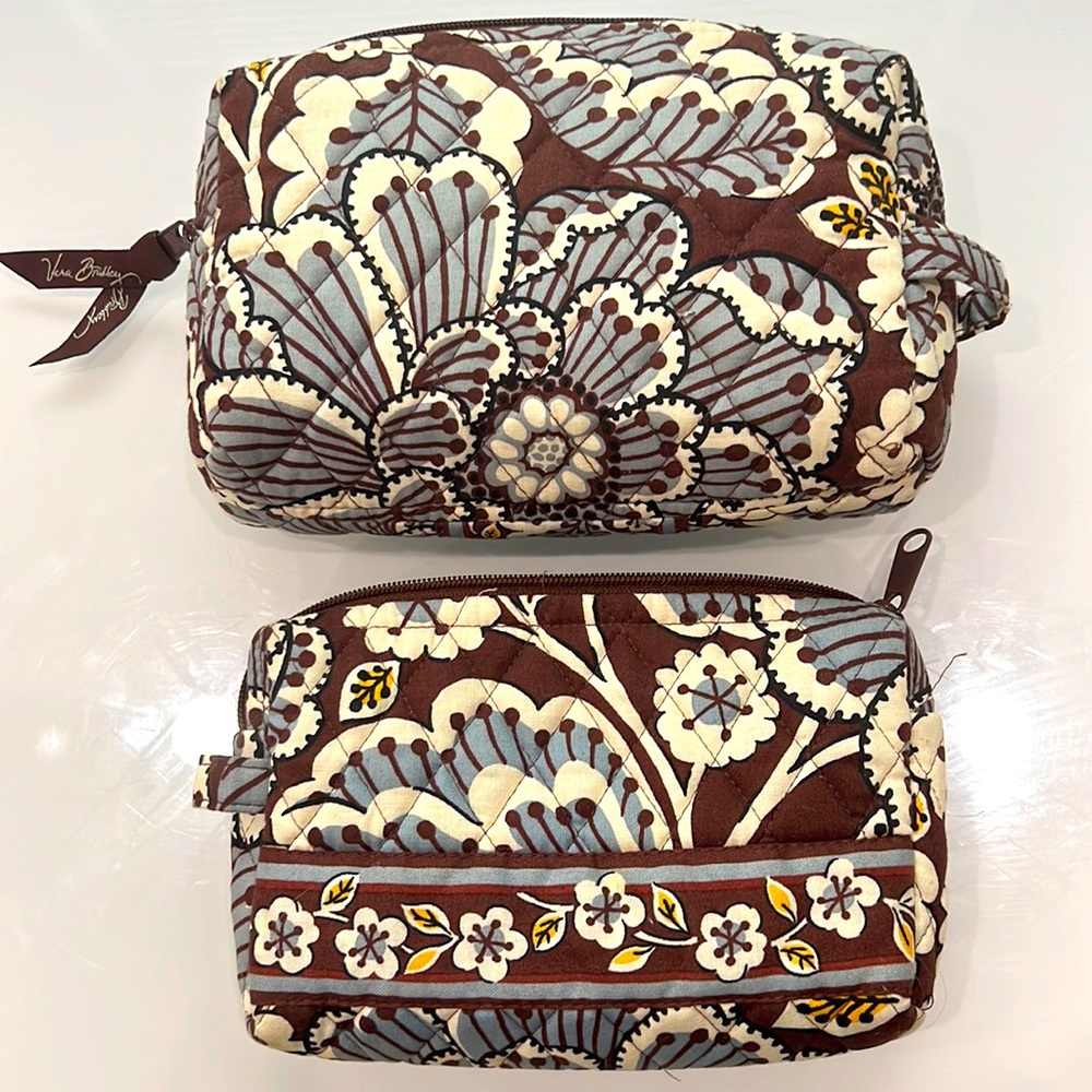 New without tags Vera Bradley make up bags large and small!